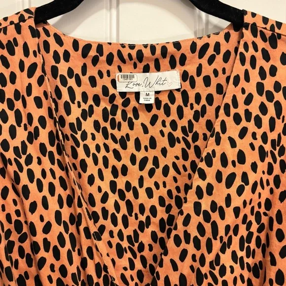 Love, Whit by Whitney Port - Dotted Puffed Sleeve Dress - Picture 2 of 6